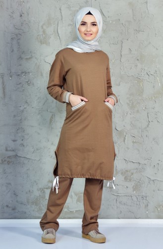 Tracksuit Suit 18043-10 Brown 18043-10