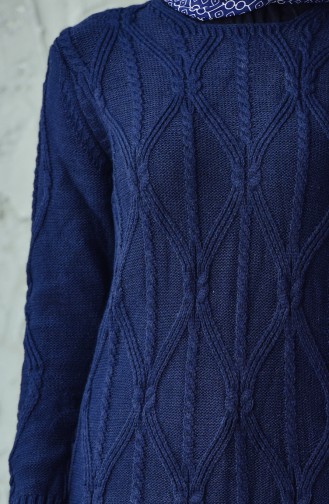 Triko Uzun Tunik 1707-03 Lacivert 1707-03