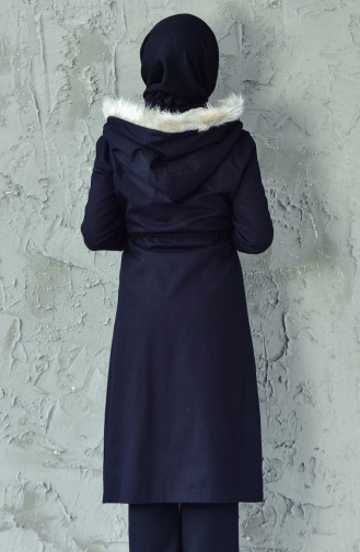 Caban Taille Plissée 4019-02 Noir 4019-02