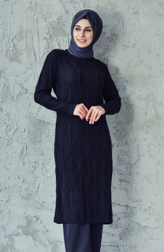 Knitwear Long Tunic 1707-02 Black 1707-02