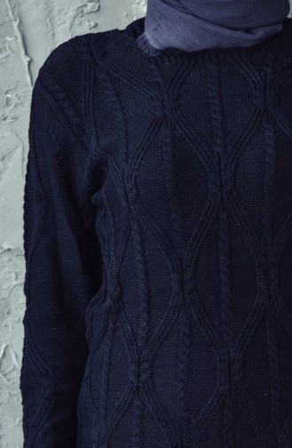 Knitwear Long Tunic 1707-02 Black 1707-02