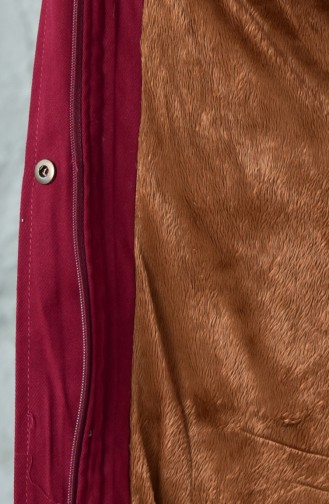 Claret Red Winter Coat 3034-02