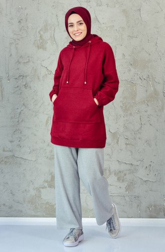 Claret Red Sweatshirt 1310-04