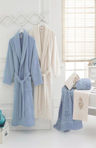Blue Towel and Bathrobe Set 31201-01