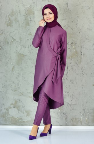 Asymmetric Tunic Double Team 6139-01 Dark Lilac 6139-01