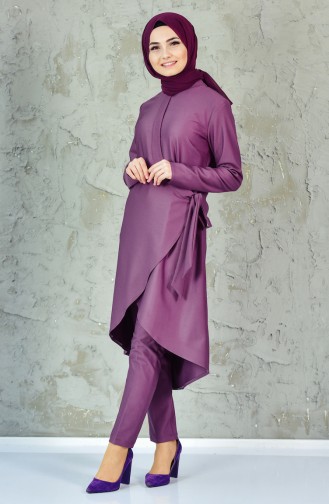 Asymmetric Tunic Double Team 6139-01 Dark Lilac 6139-01