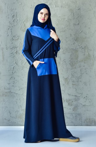 Hooded Sport Dress 1009-02 Navy 1009-02