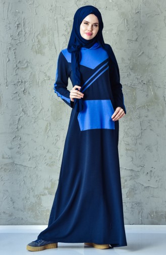 Hooded Sport Dress 1009-02 Navy 1009-02