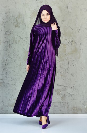 Purple Hijab Dress 19231-03