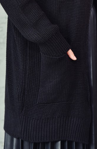Knitwear Pocket Cardigan 3208-01 Black 3208-01