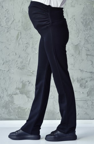 Pantalon de Grossesse Taille élastique 0415-01 Noir 0415-01