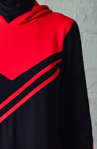 Kapüşonlu Spor Elbise 1009-01 Siyah 1009-01