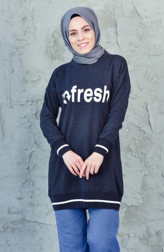 Baskılı Sweatshirt 5198-01 Antrasit 5198-01