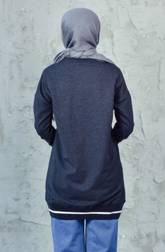 Baskılı Sweatshirt 5198-01 Antrasit