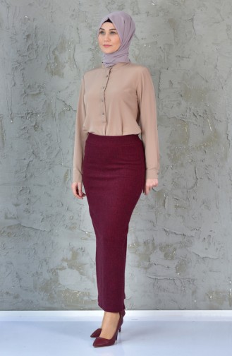 Pencil Skirt 20541-03 Claret Red 20541-03