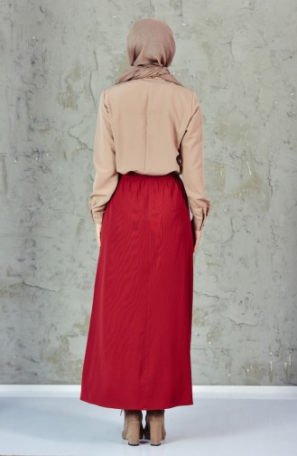 Claret Red Skirt 1040-01