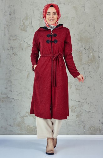Belted Cape 4016-05 Claret Red 4016-05