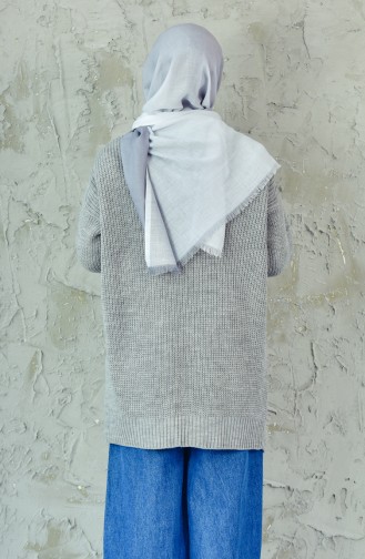 Knitwear Pocket Cardigan 3208-08 Gray 3208-08