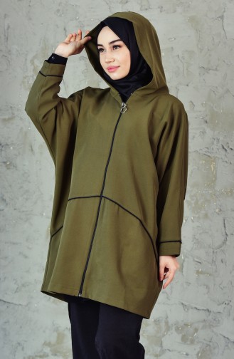 Cape a Capuche Manches Chauve Souris 5050-02 Khaki 5050-02