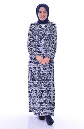 Sefamerve Prayer Dress 1014-01 Dark Blue 1014-01