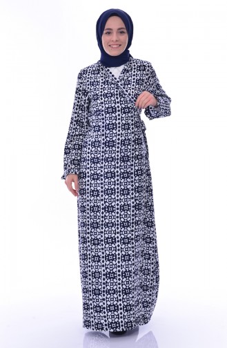 Sefamerve Prayer Dress 1014-01 Dark Blue 1014-01