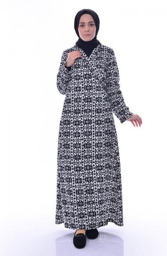 Sefamerve Robe de Prière 1014-02 Noir 1014-02