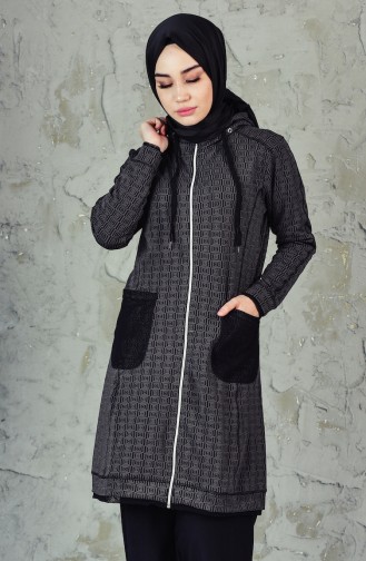 Pocket Trench Coat MGP7001-01 Black 7001-01