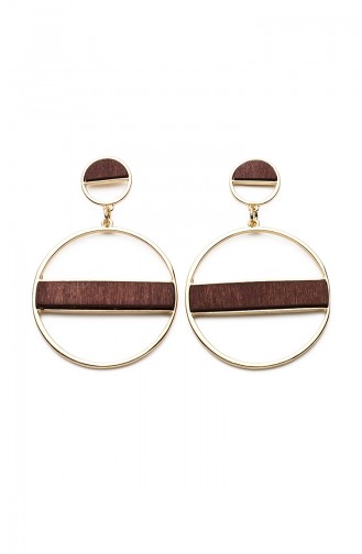 Boucles D`oreilles Détail Bois KP7578 7578