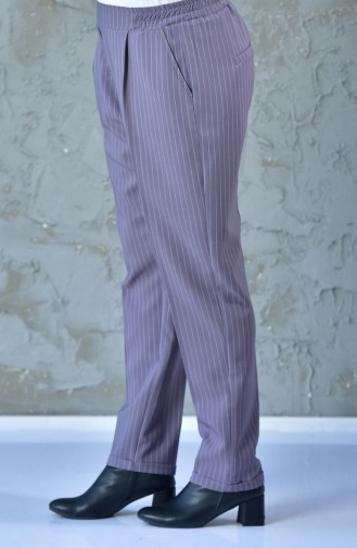 VMODA Large Size Striped Pants 3118-01 Gray 3118-01