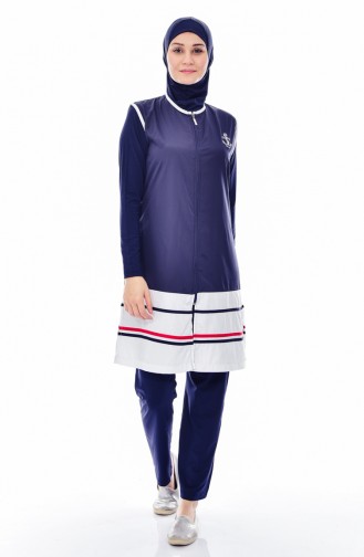 Navy Blue Swimsuit Hijab 1274-01