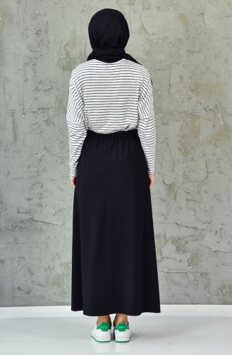 Beli Lastikli Etek 1070-01 Siyah