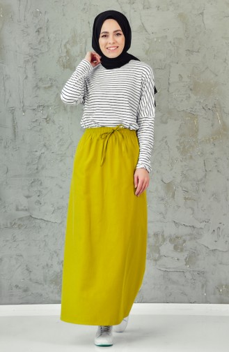 Oil Green Skirt 1025-05
