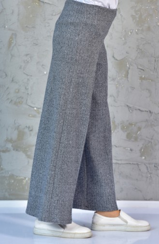 Kışlık Düz Paça Pantolon 4075-01 Gri
