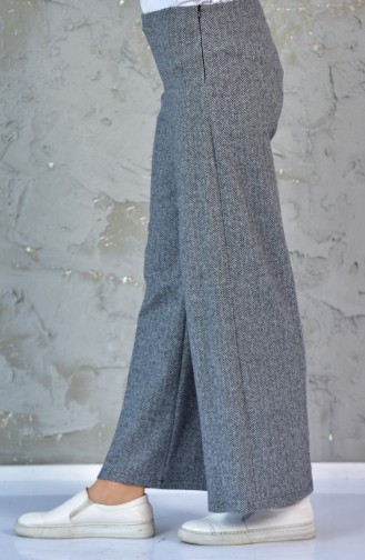 Kışlık Düz Paça Pantolon 4075-01 Gri