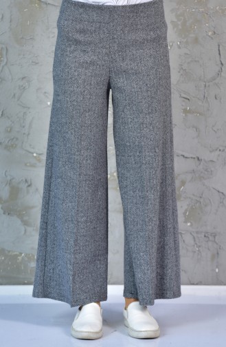 Kışlık Düz Paça Pantolon 4075-01 Gri