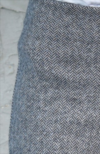 Kışlık Düz Paça Pantolon 4075-01 Gri