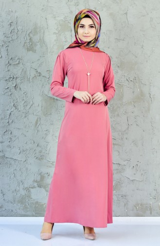 Kleid mit Halskette 4082-15 Rosa 4082-15