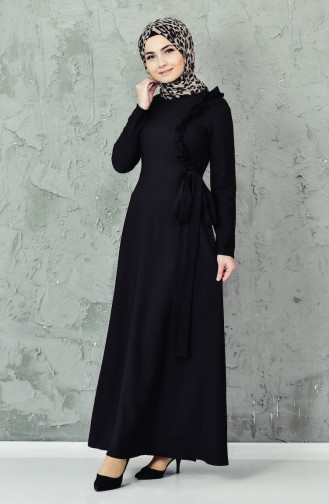 Robe a Froufrous 0197-07 Noir 0197-07