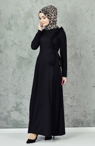 Robe a Froufrous 0197-07 Noir 0197-07