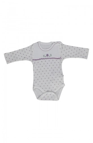 Bebetto Body Bébé Manches Longue T1609-01 Lila 1609-01