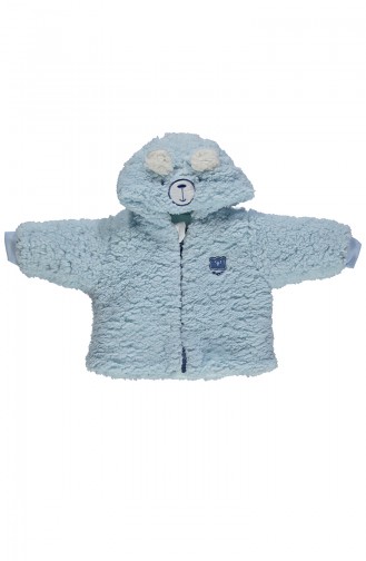 Bebetto Manteau Bébé Velsoft K1888-03 Bleu 1888-03