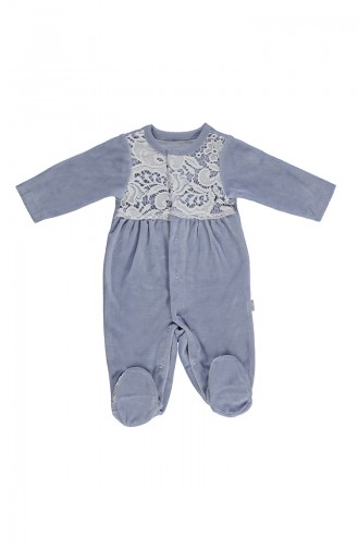 Baby Velvet Laced Overalls T1614-01 Lilac 1614-01