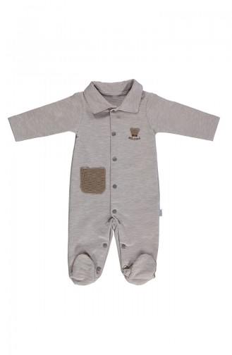 Bebetto Cotton Overalls T1666-01 Beige 1666-01