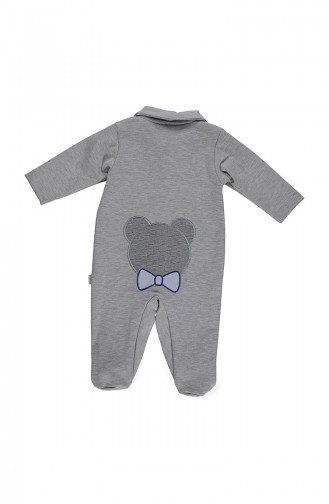 Bebetto Cotton Overalls T1666-02 Gray 1666-02