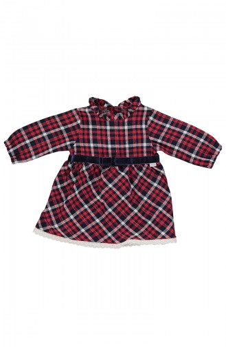 ببيتو فستان اطفال طقم من 3 قطع K1893-01 لون احمر 1893-01