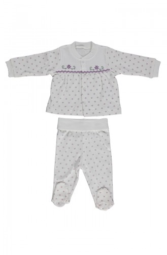 Bebetto Ensemble Pyjama Bébé F983-01 Lila 983-01