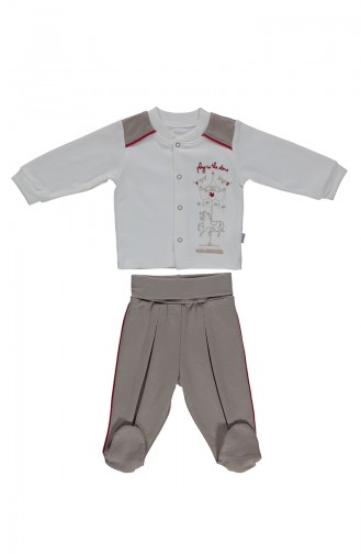 Bebetto Ensemble Pyjama Bébé F990-01 Beige 990-01