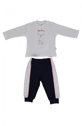 Bebetto Penye Pijama Takımı F991-01 Lacivert 991-01