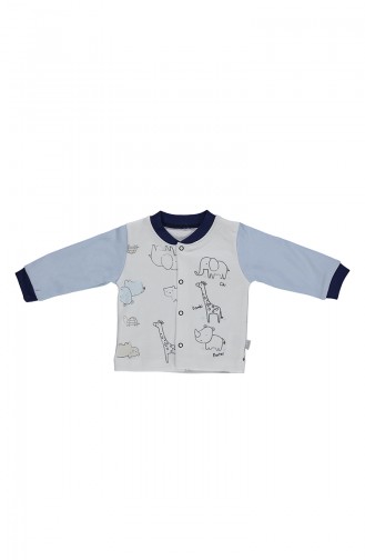 Bebetto Cotton Pajama Set F996-01 Blue 996-01