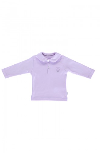 Bebetto Cotton stand up Collar Bluze K2012-04 Lilac 2012-04